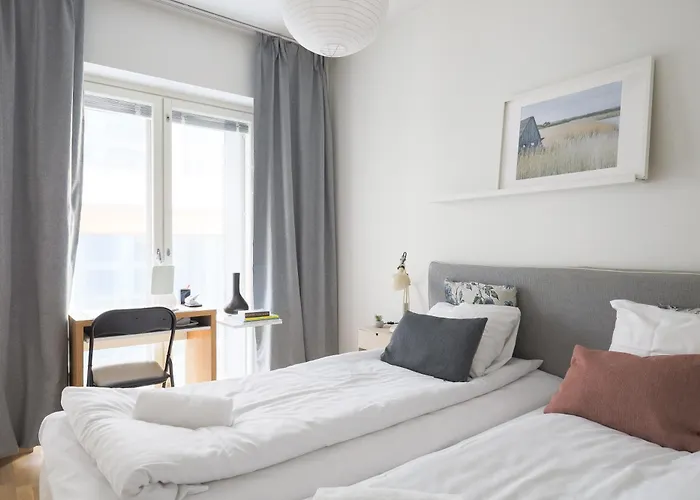 Fredika, Modern 1br,tripla Pasila Prime Location, Gym, Parking, Train Station Near Appartement *